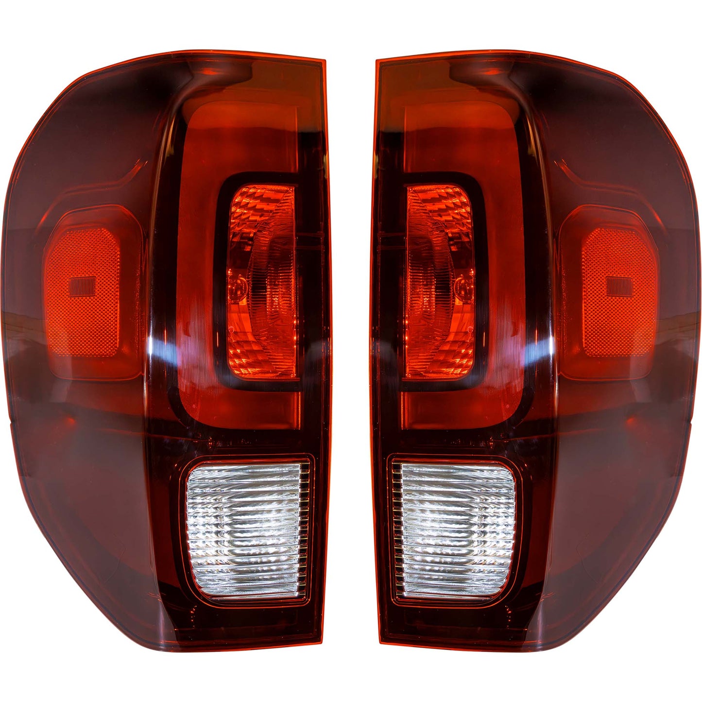 Brock Driver Side Left Passenger Side Right LED Combination Tail Light Assembly Set Compatible with 2017-2025 Honda Ridgeline 7222-0088LR
