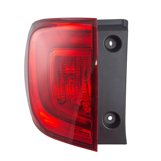 Brock Replacement Drivers Taillight Tail Lamp Quarter Panel Mounted Compatible with 16-17 Pilot 33550-TG7-A01 HO2804107
