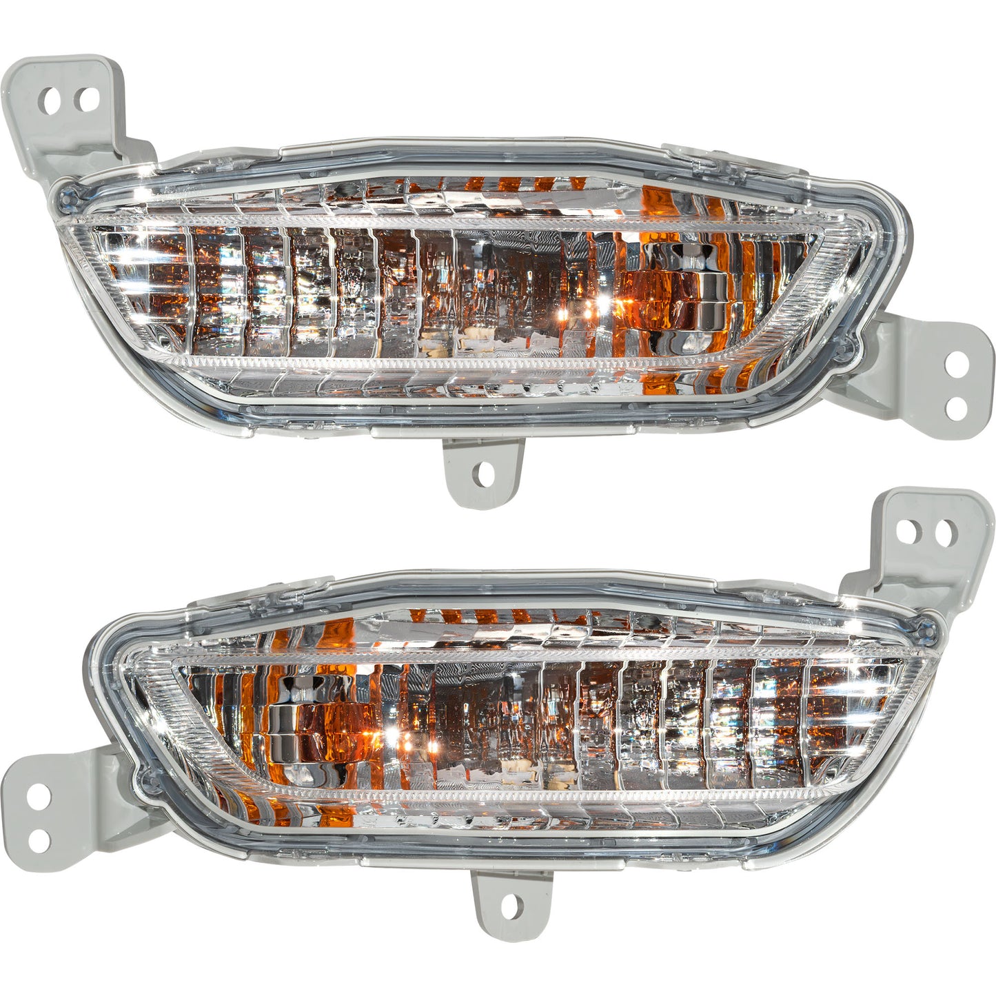Brock Driver Side Left Passenger Side Right Turn Signal Light Assembly Without Park Light Set Compatible with 2021-2025 Honda Ridgeline 2022-2025 Honda Passport 7224-0004LR