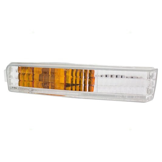 Brock Replacement Passengers Park Signal Front Marker Light Lamp Lens Compatible with 90-91 Accord 33300-SM4-A03