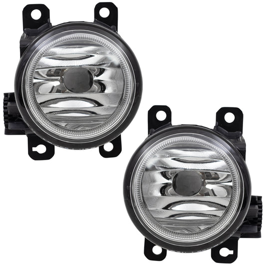 Brock Replacement Pair Fog Lights Driver and Passenger Set Front Driving Lamps Compatible with 2013-2015 Accord Coupe 33951TY0305 33901TY0305