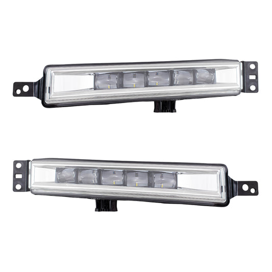 Brock Replacement Pair Fog Lights Compatible with 14-17 Accord Hybrid