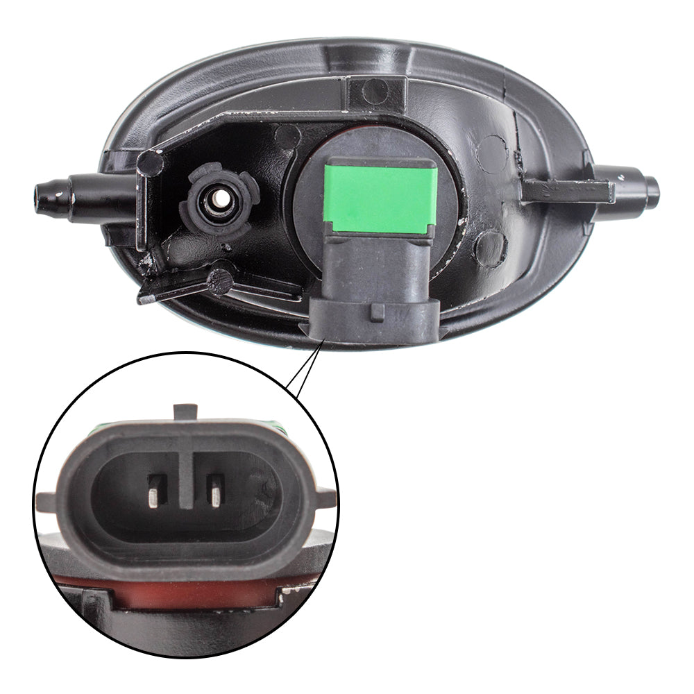 Fog Light for 1998-2007 Accord w/o Bracket Dealer Installed Type for 2001-2011 Civic 2001-2006 CR-V 2009-2014 Fit 2010-2014 Insight 2004-2005 TSX 2002-2006 RSX 08V31S5D1M102 Left AC2592106