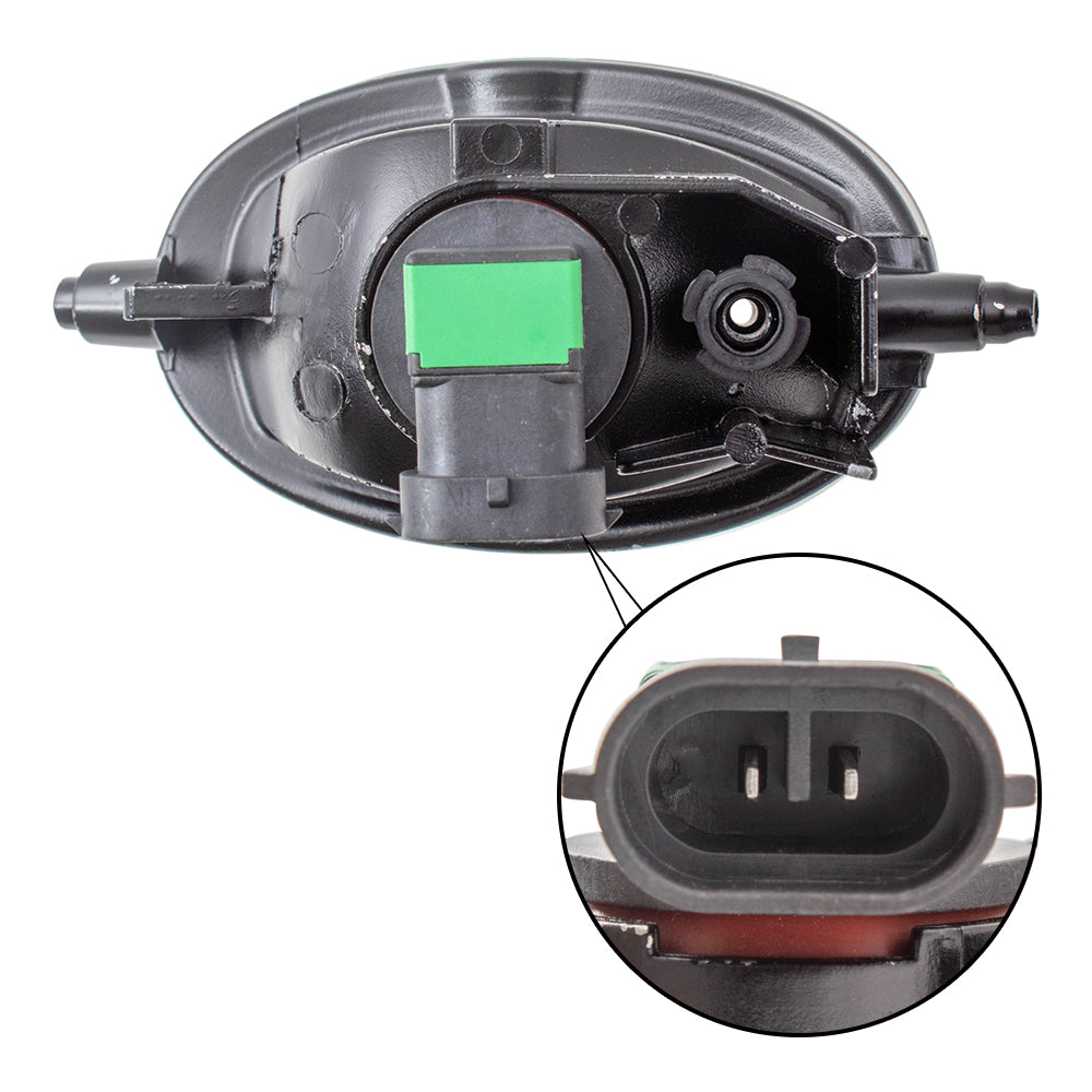 Fog Light for 1998-2007 Accord w/o Bracket Dealer Installed Type for 2001-2011 Civic 2001-2006 CR-V 2009-2014 Fit 2010-2014 Insight 2004-2005 TSX 2002-2006 RSX 08V31S5D1M101 Right AC2593106