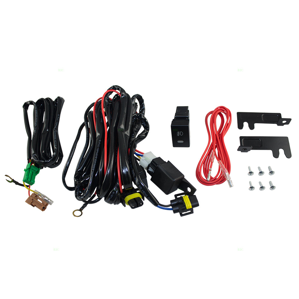 Fog Light for 2013-2015 Accord Sedan Clear Lens w/ Bulb Wiring Switch for Set