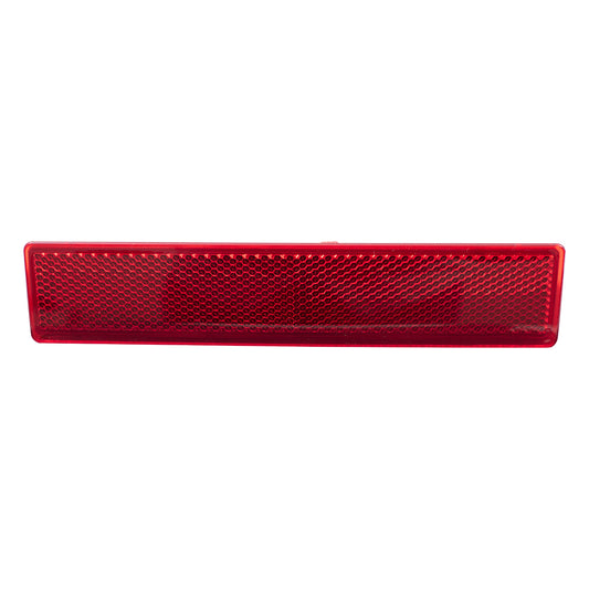 Brock Replacement Drivers Rear Bumper Reflector Signal Marker Lens Compatible with 06-08 Pilot 33555-S9V-A11 HO1184102