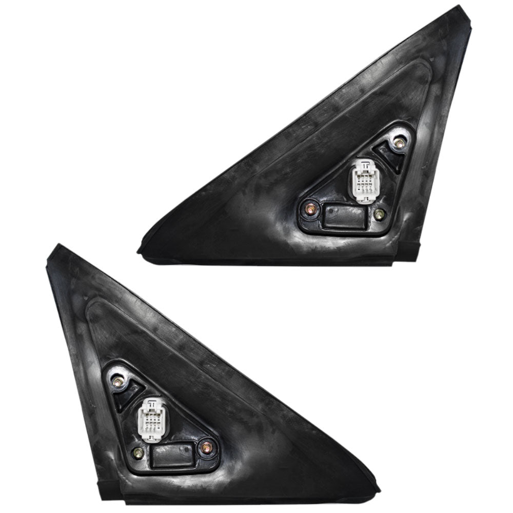 Brock Replacement Pair Set Power Side View Mirrors Textured Compatible with 96-00 Civic Coupe 76250-S02-A15 76200-S02-A15