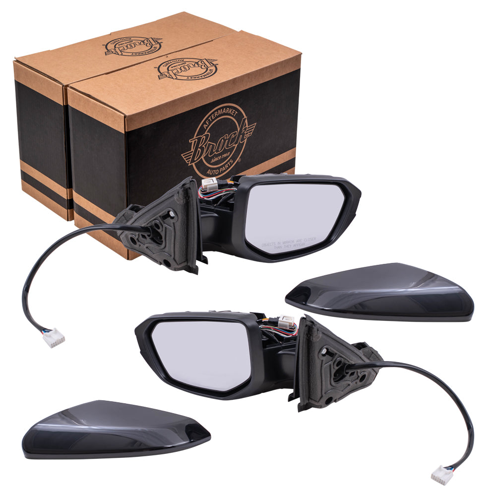 Power Mirror for 2016 Civic Sedan North America Built Heated Manual Fold 76258TBAA02ZA Set HO1320284