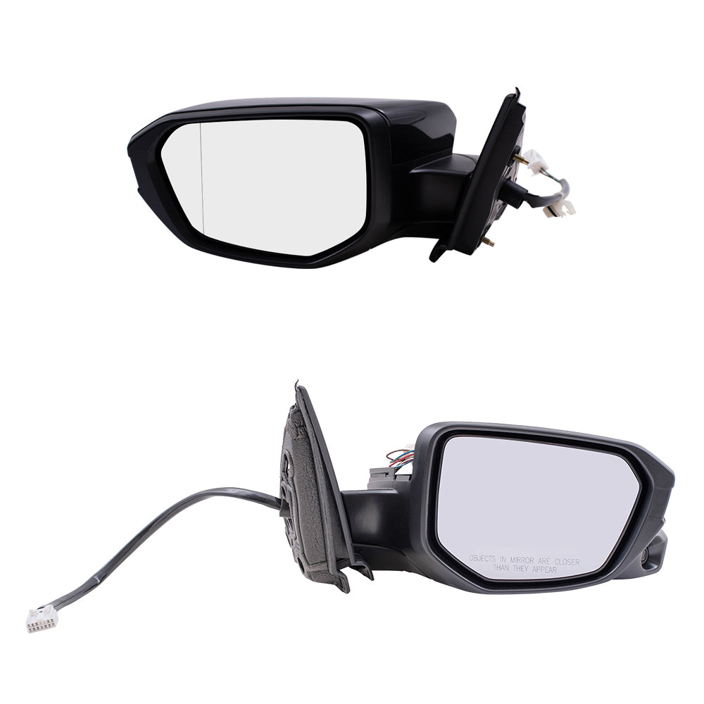 Power Mirror for 2016 Civic Sedan North America Built Heated Manual Fold 76258TBAA02ZA Set HO1320284