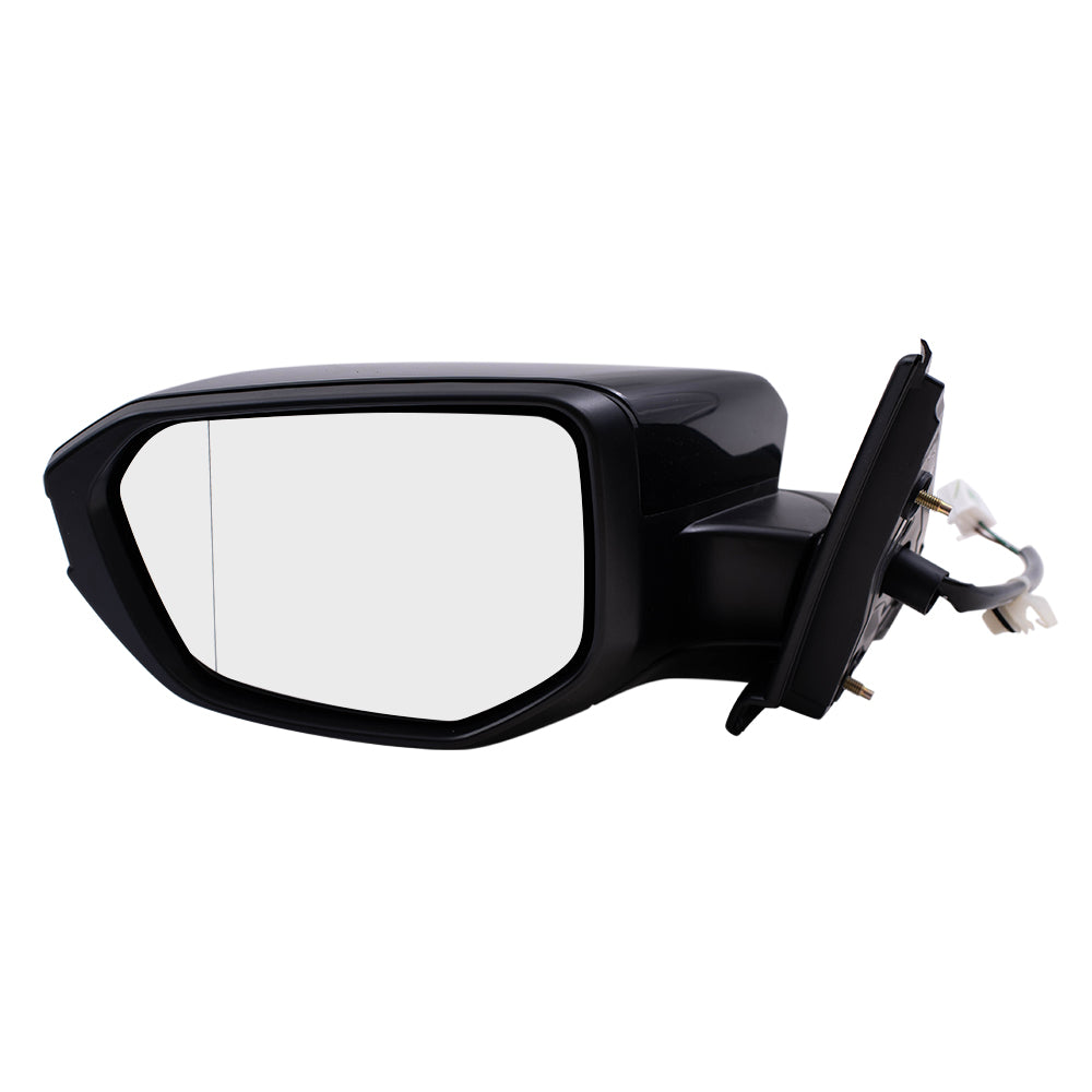 Brock Aftermarket Replacement Driver Left Power Mirror Paint To Match Black With Heat Without Signal