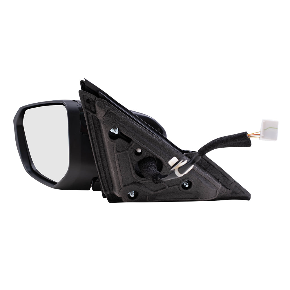 Brock Replacement Driver Side Power Heated Mirror Compatible with 2017 2018 2019 Civic Sedan