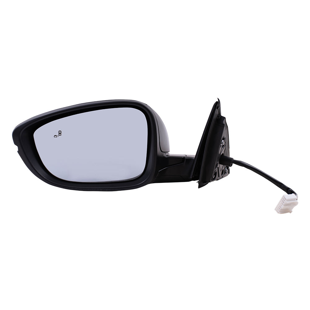 Power Mirror for 2018-2022 Accord Sedan Ex-L/Touring Blind Spot Detection Turn Signal Indicator Heated 76258TVAA42 Left HO1320330