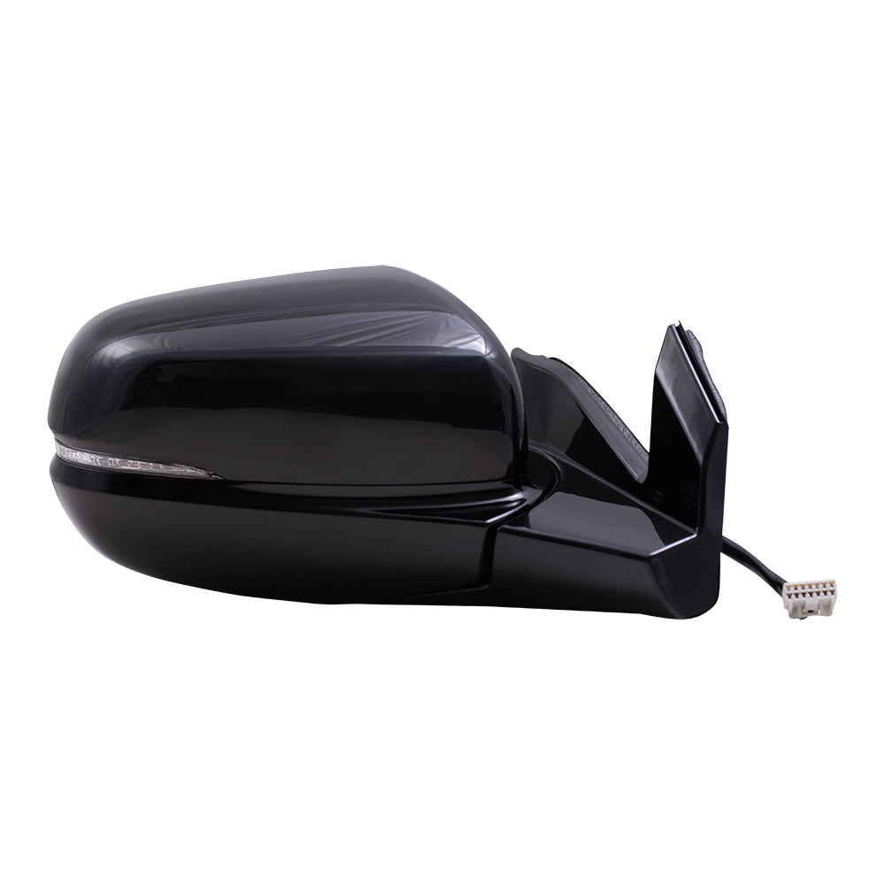 Brock Aftermarket Replacement Driver Left Passenger Right Power Door Mirror Assembly Paint To Match Black Power Folding With Heat-Signal-Memory Without Auto Dimming-RH Side View Camera Set
