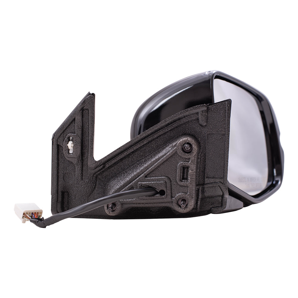 Brock Aftermarket Replacement Driver Left Passenger Right Power Door Mirror Assembly Paint To Match Black Power Folding With Heat-Signal-Memory Without Auto Dimming-RH Side View Camera Set