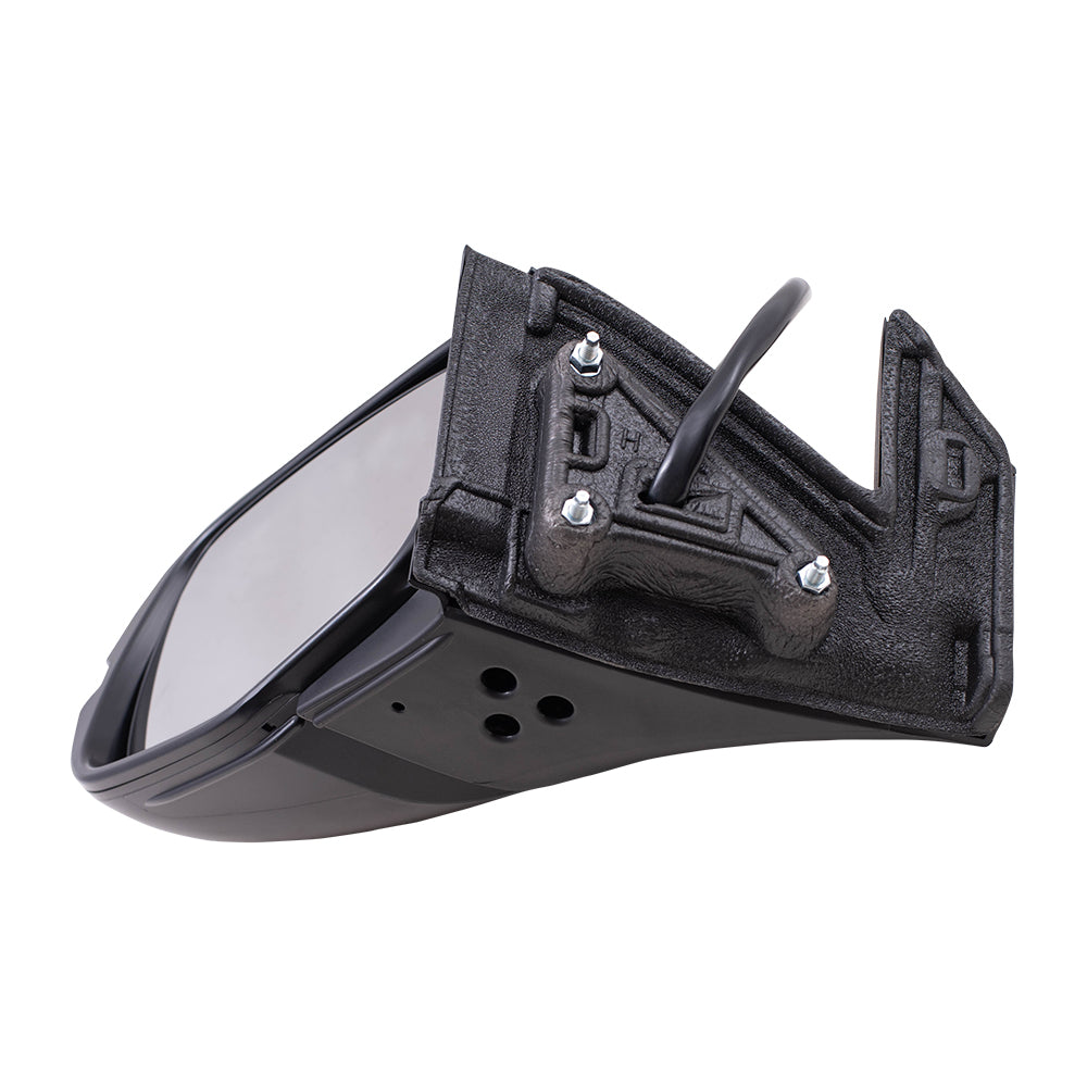 Brock Aftermarket Replacement Driver Left Power Door Mirror Assembly Paint To Match Black Power Folding With Heat-Signal-Memory Without Auto Dimming