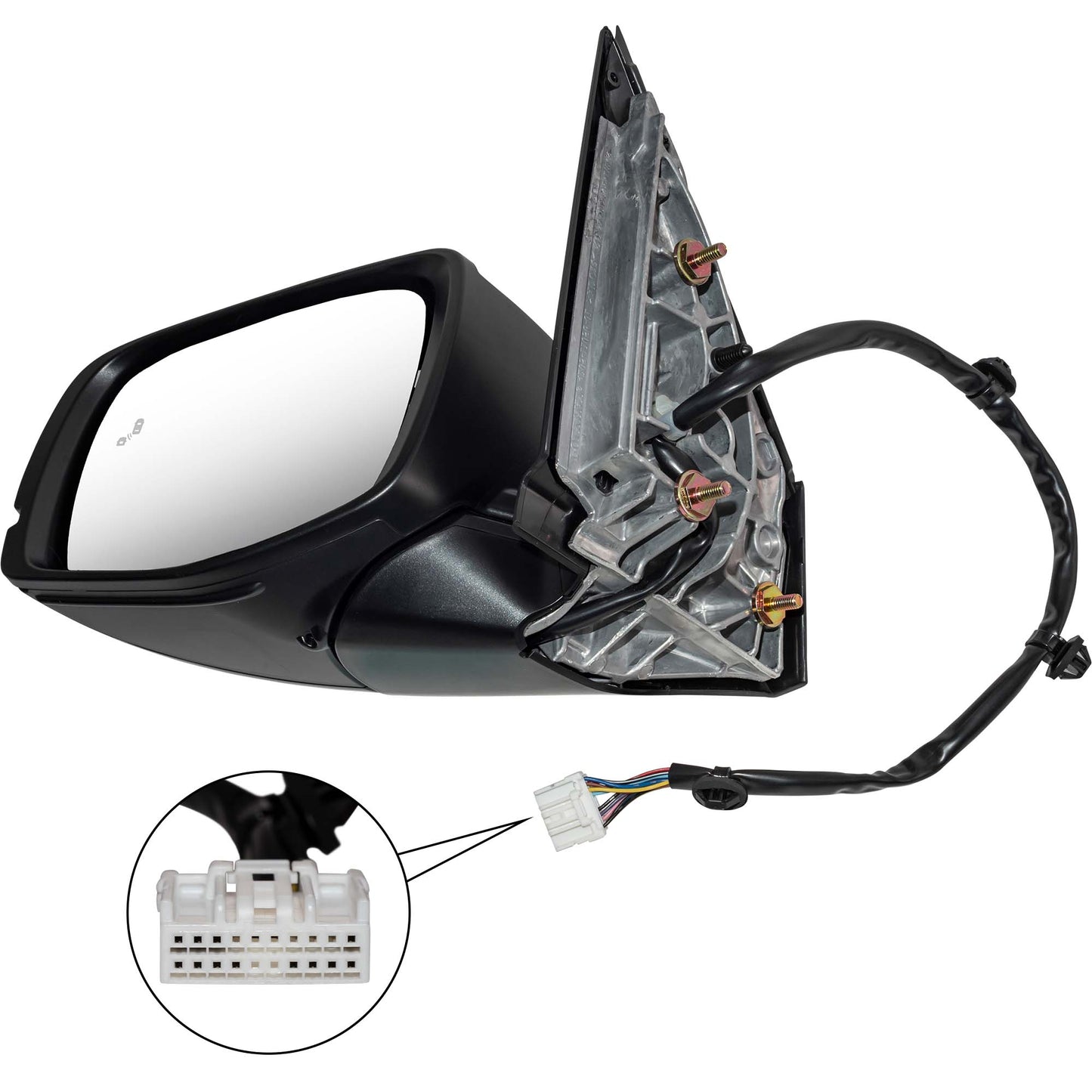 Power Mirror for 2023-2025 Pilot Blind Spot Detection Turn Signal Indicator Memory Heated 76258T90A21 Left HO1320365