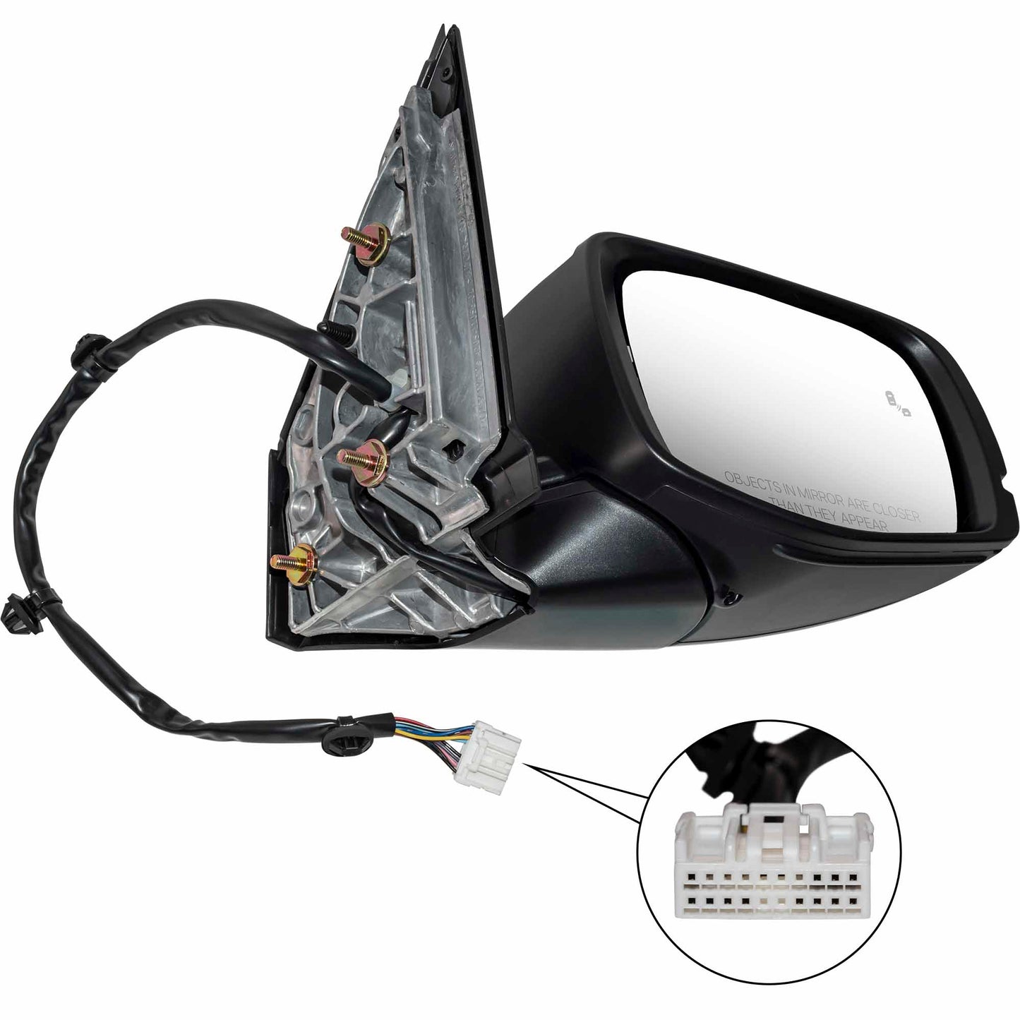 Power Mirror for 2023-2025 Pilot Blind Spot Detection Turn Signal Indicator Memory Heated 76258T90A21 Set HO1320365