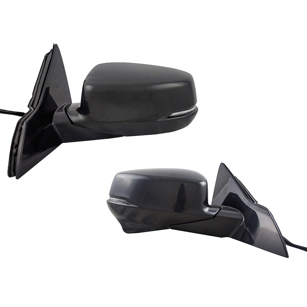 Brock Replacement Pair Set Power Side View Mirrors Heated Signal Camera Compatible with 13-17 Accord 76250T2GA11ZC 76200T2GA42ZC
