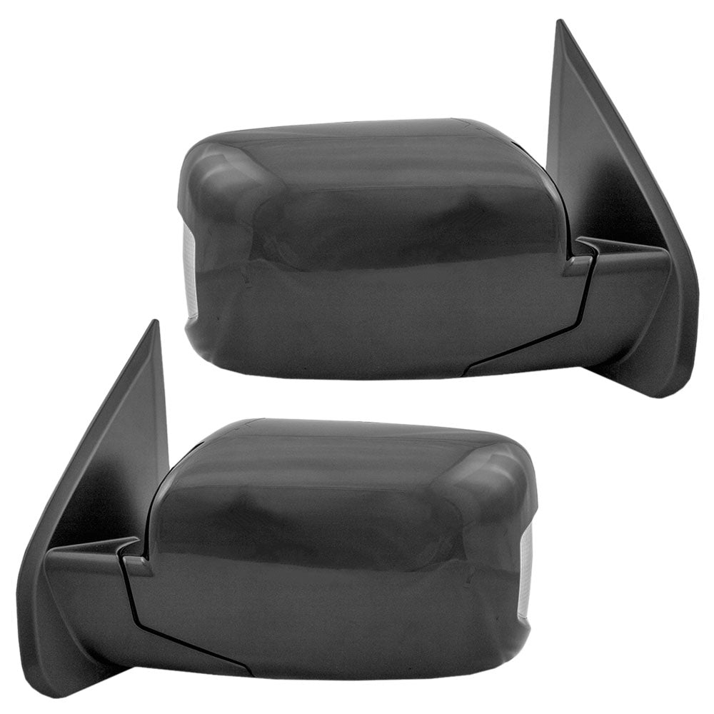 Brock Replacement Driver and Passenger Power Side View Mirrors Heated Memory Signal Compatible with Pilot SUV 76250SZAA33ZE 76200SZAA33ZE