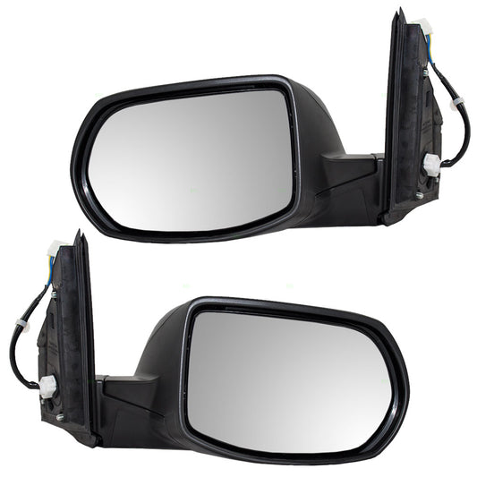 Brock Replacement Driver and Passenger Power Side View Mirrors Heated Compatible with 12-16 CR-V 76258-T0A-A21 76208-T0A-A21