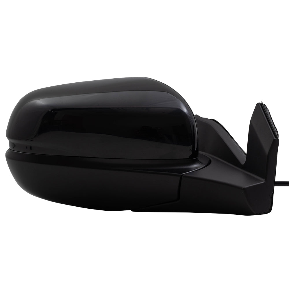 Brock Aftermarket Replacement Passenger Right Power Door Mirror Assembly Paint To Match Black Manual Folding With Heat Without Signal-Memory-Auto Dimming-RH Side View Camera Set