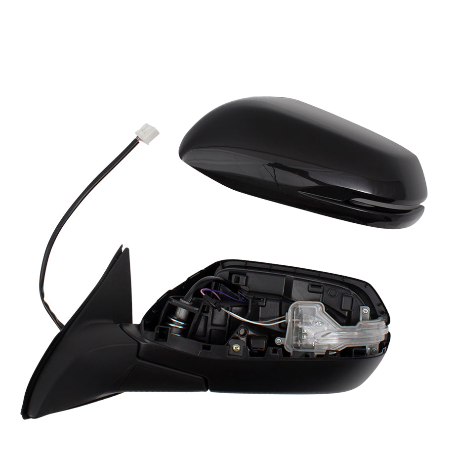 Power Mirror for 2016-2018 HR-V EX/EX-L Aspherical Glass Turn Signal Indicator Heated 76258T7W309 Set HO1320286