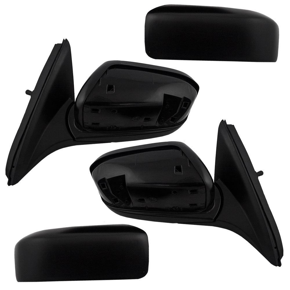 Brock Replacement Driver and Passenger Manual Remote Side View Mirrors Compatible with Accord 76250SDAA01 76200SDAA03