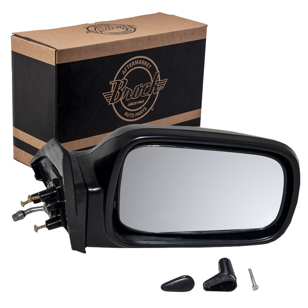 Brock Replacement Passengers Manual Remote Side View Mirror Compatible with 1988-1991 Civic Hatchback 76200SH3A01
