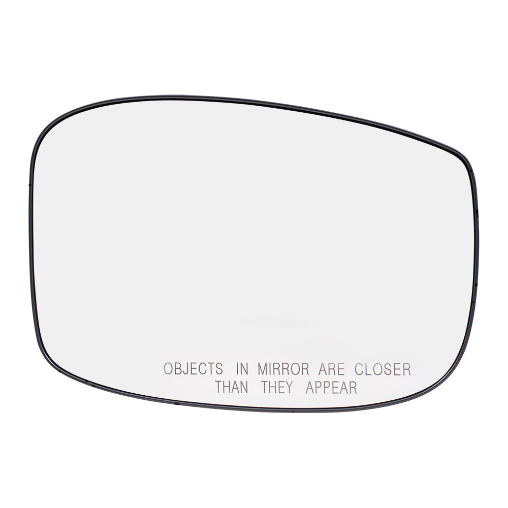 Brock Aftermarket Replacement Passenger Right Door Mirror Glass And Base With Heat Without Auto Dimming