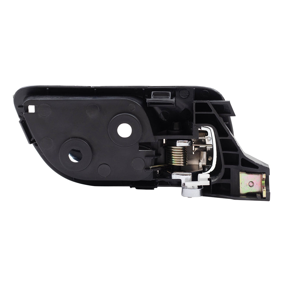 Brock Replacement Drivers Front Inside Interior Door Handle Chrome Lever w/ Black Housing Compatible with Accord 72160-SDA-A02ZC