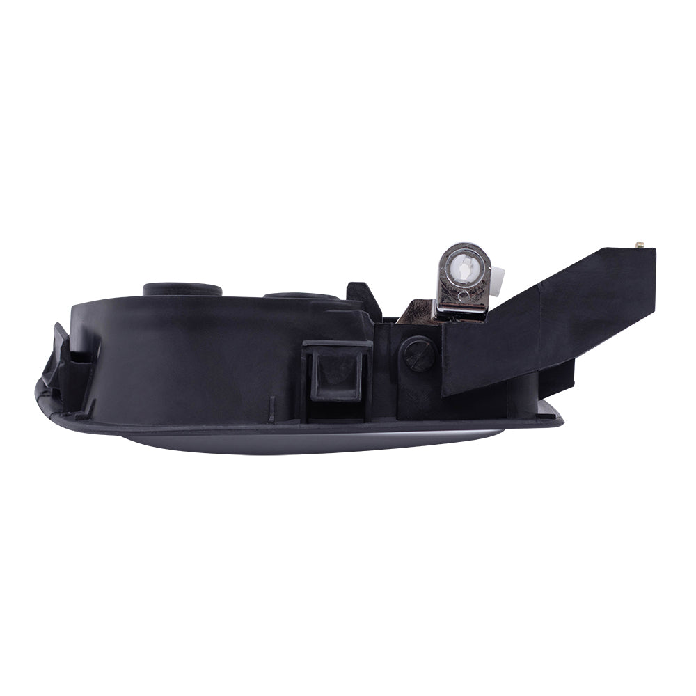 Brock Replacement Drivers Front Inside Interior Door Handle Chrome Lever w/ Black Housing Compatible with Accord 72160-SDA-A02ZC