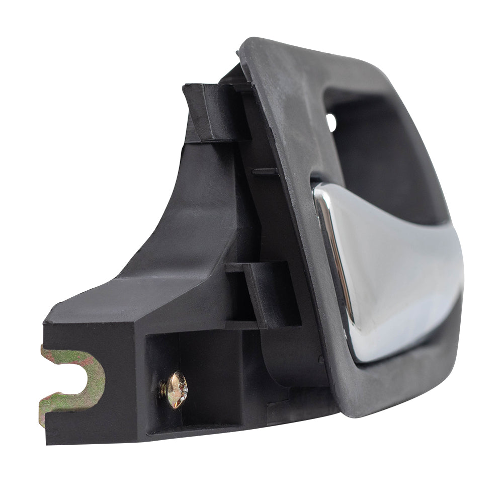 Brock Replacement Drivers Front Inside Interior Door Handle Chrome Lever w/ Black Housing Compatible with Accord 72160-SDA-A02ZC