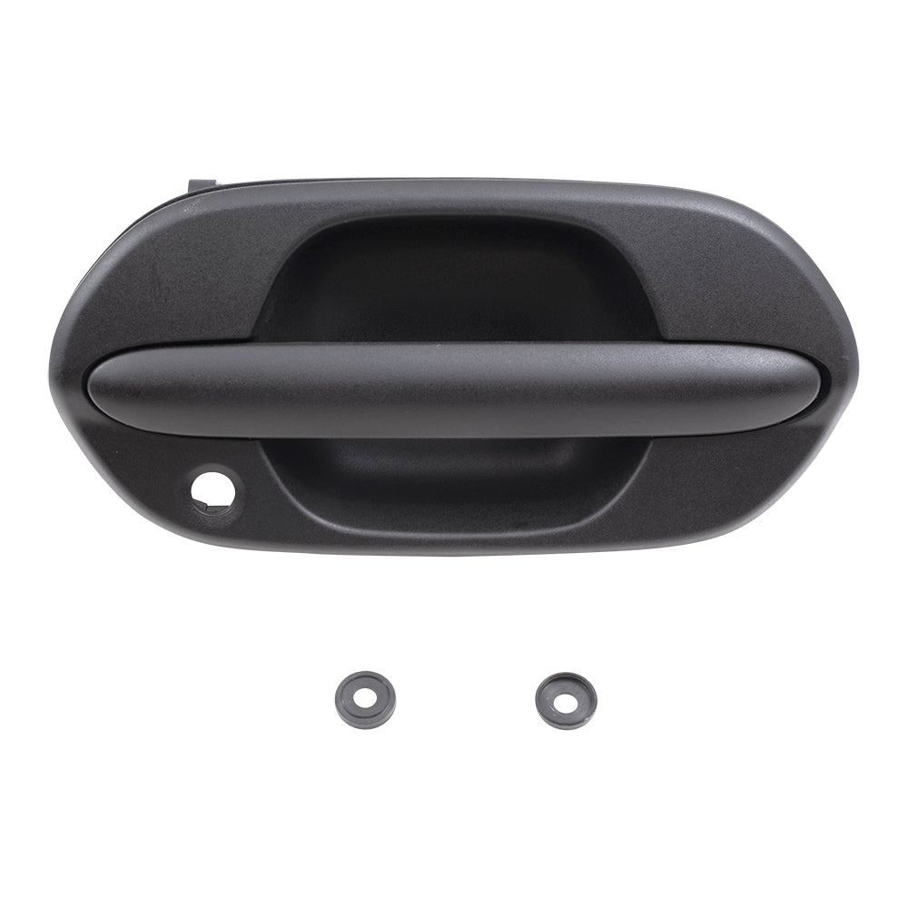 Brock Replacement Passengers Front Outside Outer Textured Door Handle compatible with Van 72140-S0X-A03