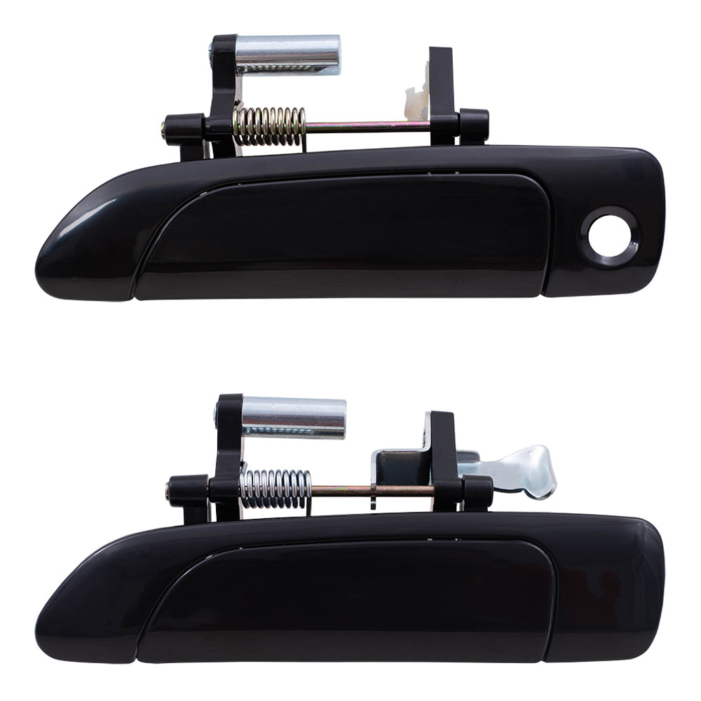 Brock Replacement Drivers Set of Front & Rear Outside Door Handles compatible with Civic Sedan 72180-S5A-013 72680-S5A-003