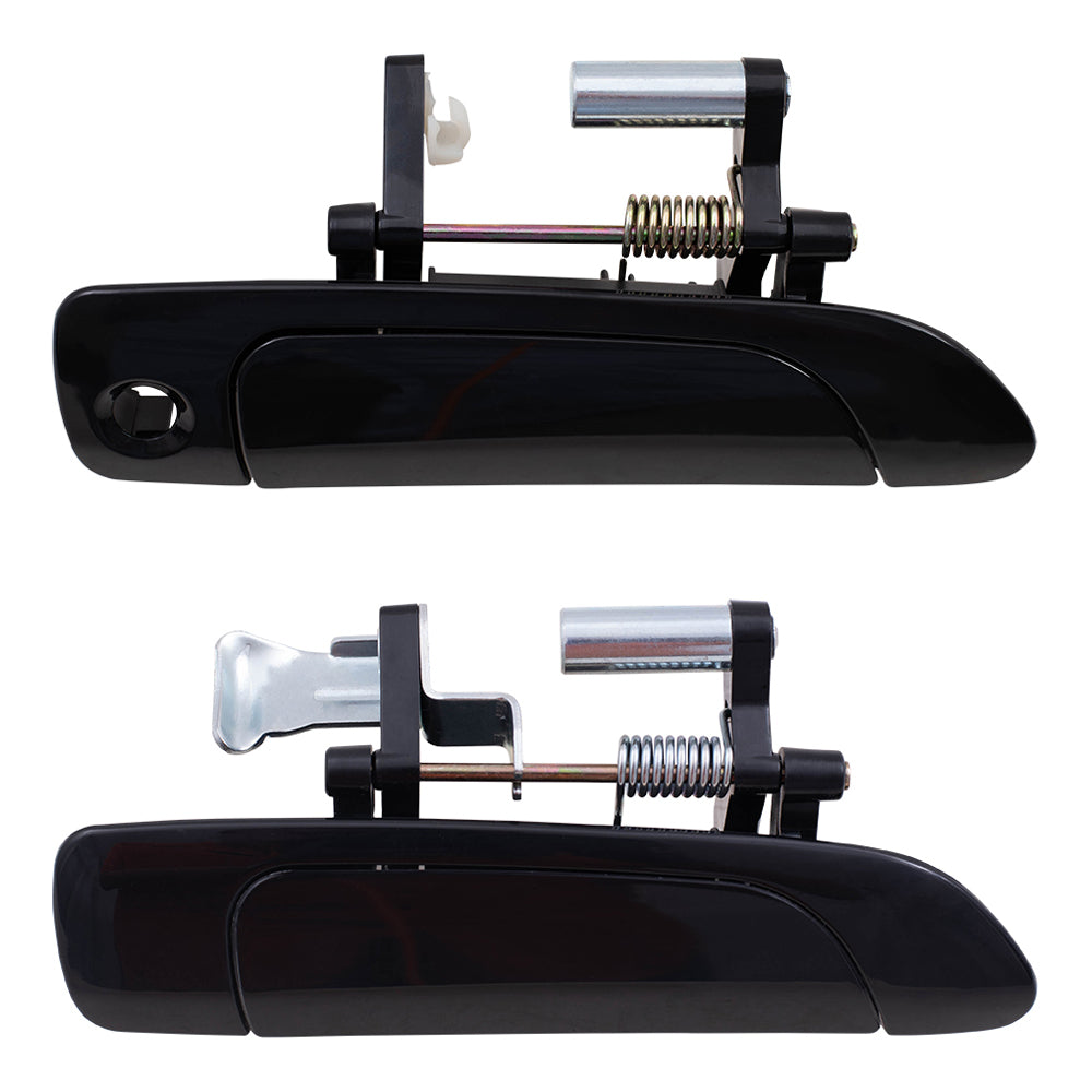 Brock Replacement Passengers Set of Front & Rear Outside Exterior Outer Door Handles compatible with Civic Sedan 72140-S5A-013 72640-S5A-003