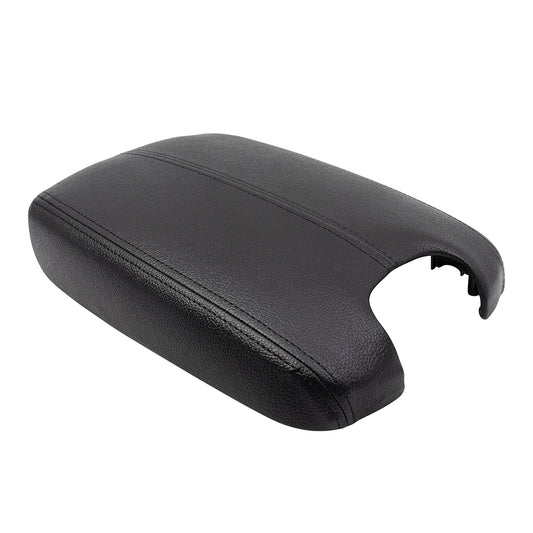 Brock Replacement Black Leatherette Center Console Armrest Lid Cover Synthetic Leather Lid w/ Plastic Plate Compatible with 08-12 Accord 83450-TA0-A01ZA