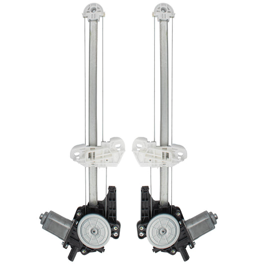 Brock Replacement Pair Set Rear Power Window Regulators with Motors Assemblies Compatible with 12-16 CR-V 72750T0AA01 72710T0AA01 751-759 751-760 HO1550121 HO1551121