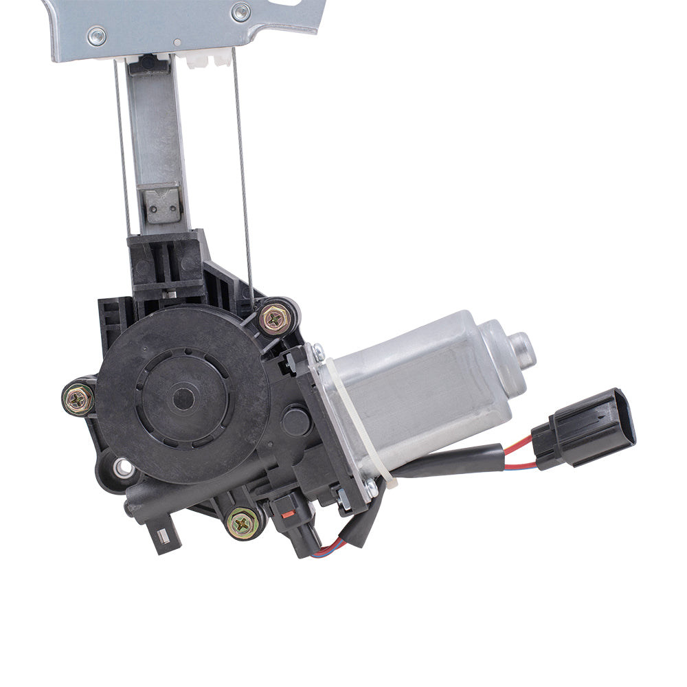 Brock Replacement Driver and Passenger Rear Power Window Regulators w/ Motor Compatible with 17-20 Civic Hatchback
