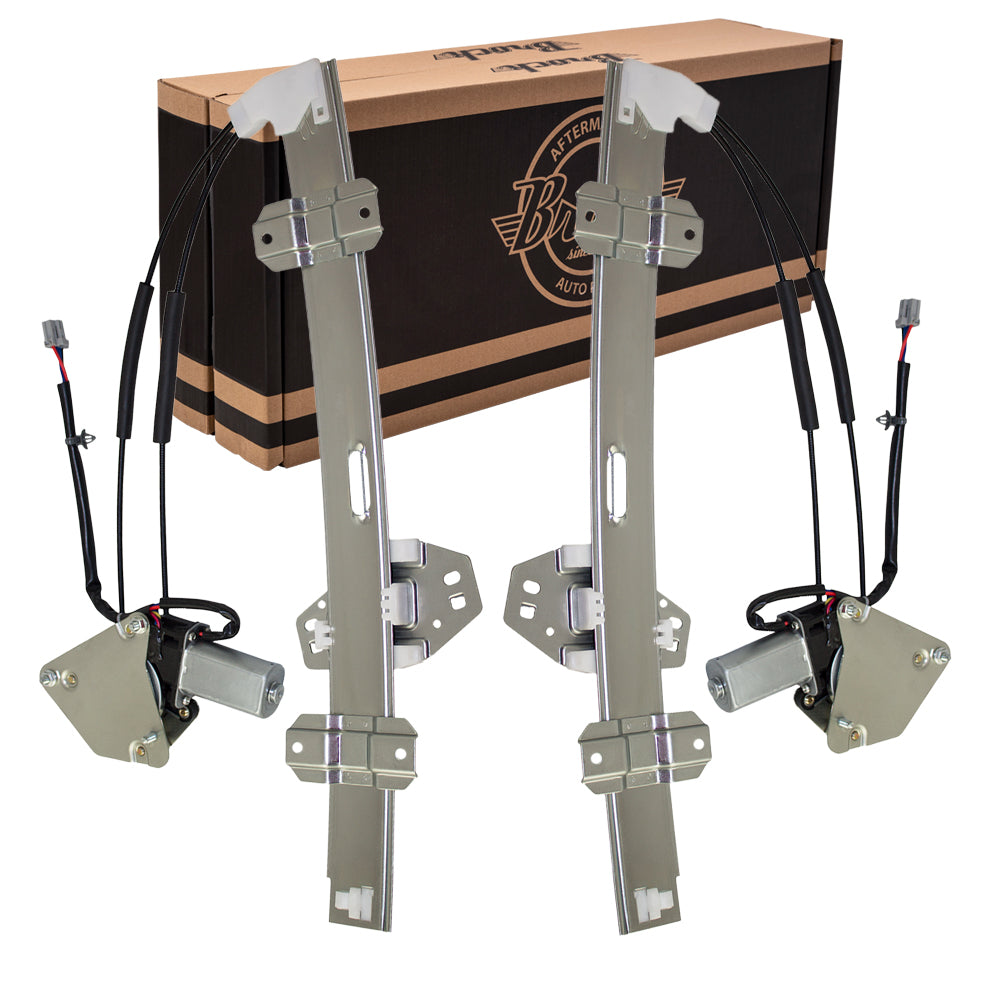Window Regulator w/ Motor for 1994-1997 Accord Sedan/Wagon 4 Pins Front 72250SV4A01 Set HO1350101