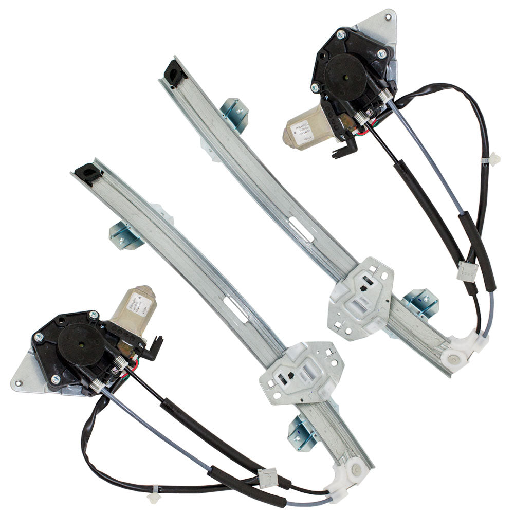 Window Regulator w/ Motor for 1994-1997 Accord Sedan/Wagon 4 Pins Front 72250SV4A01 Set HO1350101