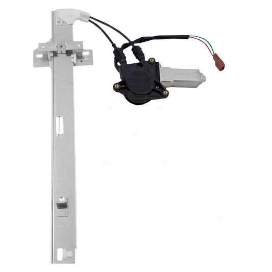 Brock Replacement Passengers Rear Power Window Lift Regulator with Motor Assembly Compatible with 90-93 Accord 72710SM4J01