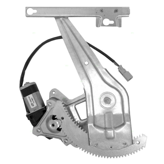 Brock Replacement Passengers Rear Power Window Lift Regulator with Motor Assembly Compatible with 96-00 Civic Sedan 04721S01A01