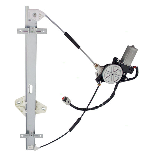 Brock Replacement Drivers Front Power Window Lift Regulator with 6 Pin Connector Motor Assembly Compatible with 02-06 CR-V 72250S9AA03