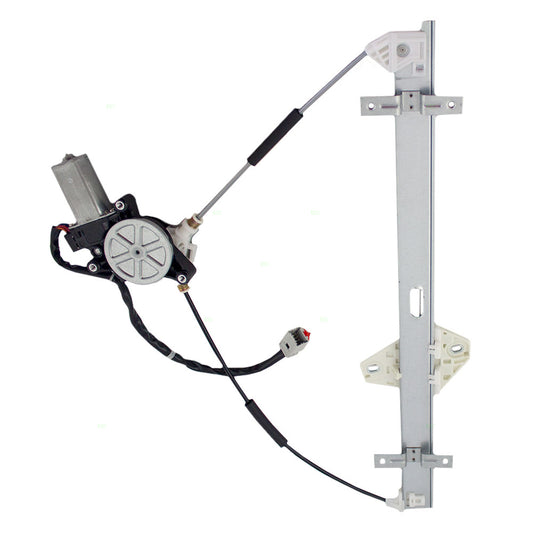 Brock Replacement Passengers Front Power Window Lift Regulator with 2 Pin Connector Motor Assembly Compatible with 02-06 CR-V 72210S9AA03