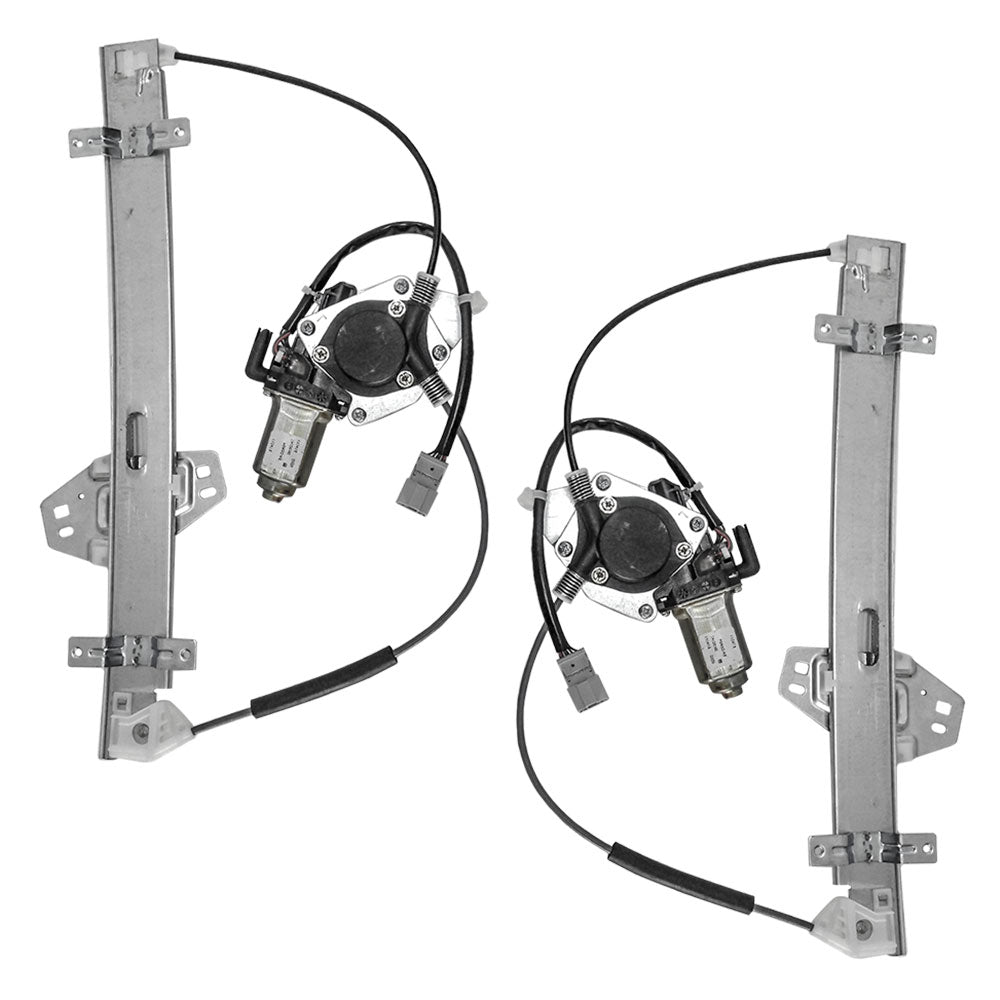 Window Regulator w/ Motor for 2001-2005 Civic Coupe 4 Pins Front 72250S5PA03 Set HO1350124
