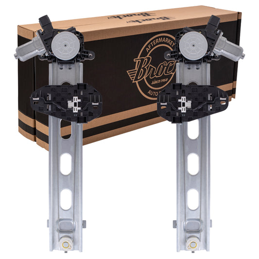 Brock Replacement Driver and Passenger Front Power Window Lift Regulators & Motors Assemblies Compatible with 06-11 Civic 72250-SVA-A02 72210-SVA-A02