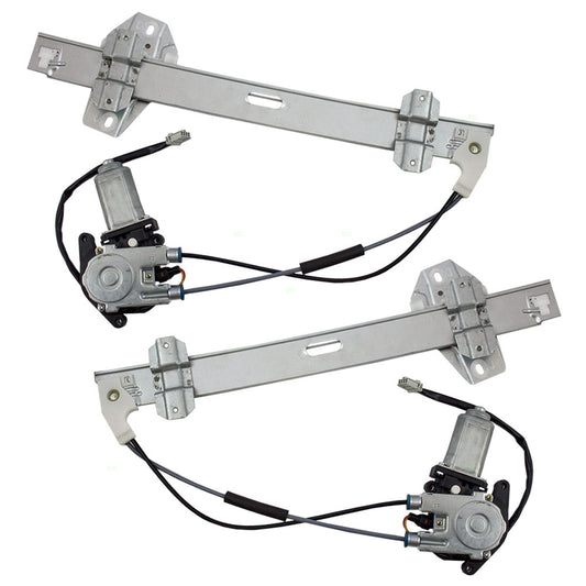 Brock Replacement Driver and Passenger Front Power Window Lift Regulators & Motors Assemblies Compatible with 97-99 CL 2.3L 3.0L 72250-SY8-A03 72210-SY8-A03