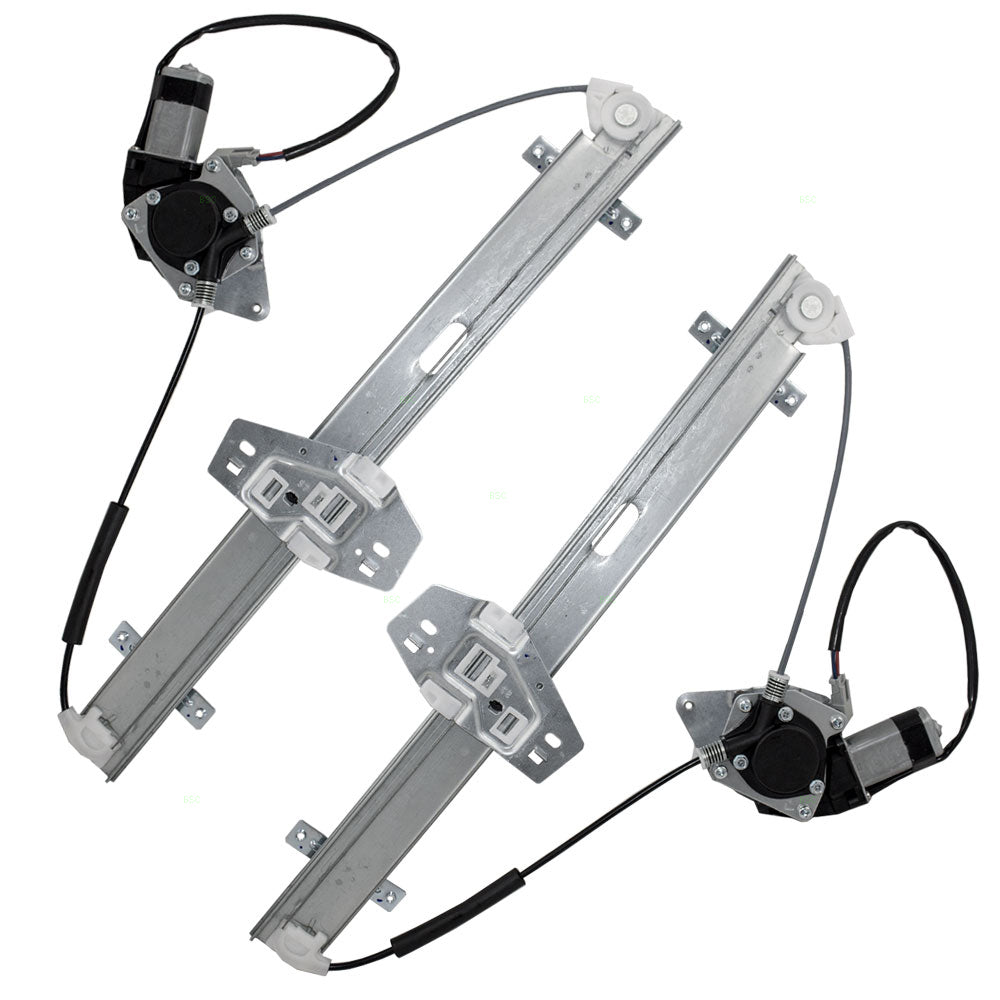 Window Regulator w/ Motor for 2003-2008 Pilot Rear 72750S9VA02 Set HO1550118