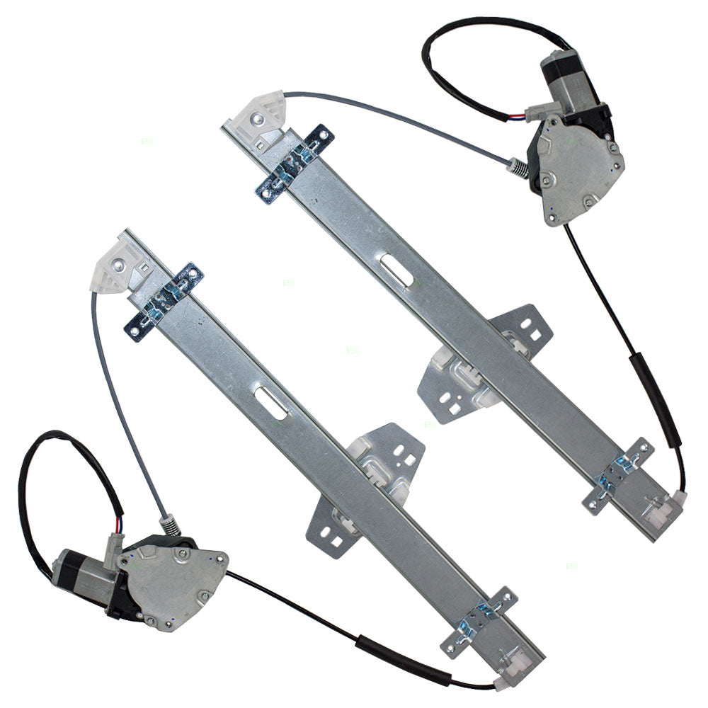 Window Regulator w/ Motor for 2003-2008 Pilot Rear 72750S9VA02 Set HO1550118