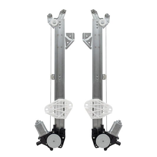 Brock Replacement Pair Front Power Window Regulators wiith Motors Compatible with 13-18 RDX
